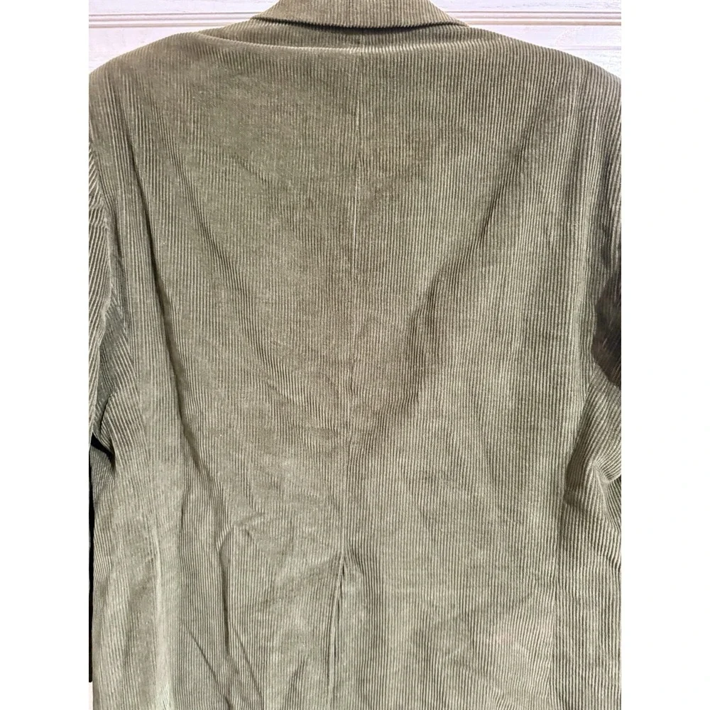 VTG Olive Corduroy Sport Coat Men's 44R  Jacket Elbow Patches Roundtree & Yorke